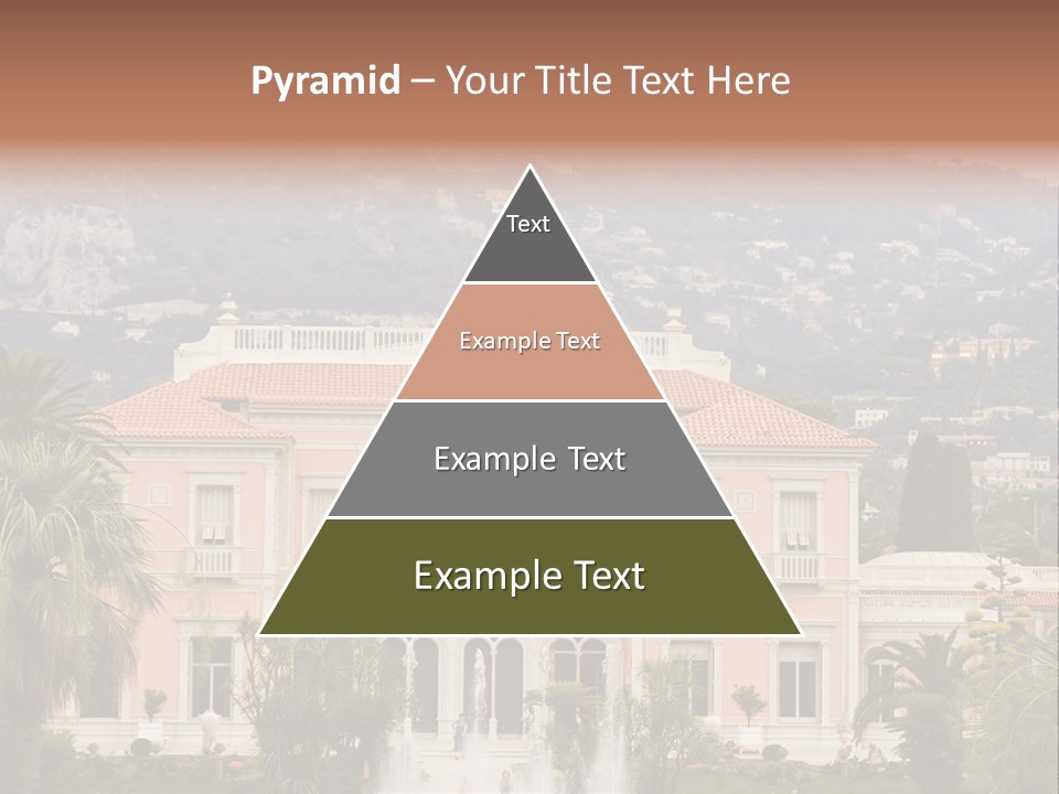 Steps Front Palm PowerPoint Template