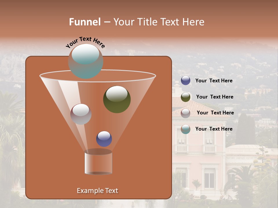 Steps Front Palm PowerPoint Template