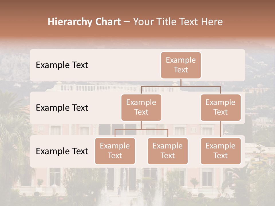 Steps Front Palm PowerPoint Template