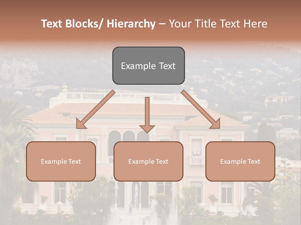 Steps Front Palm PowerPoint Template