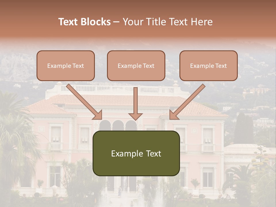 Steps Front Palm PowerPoint Template