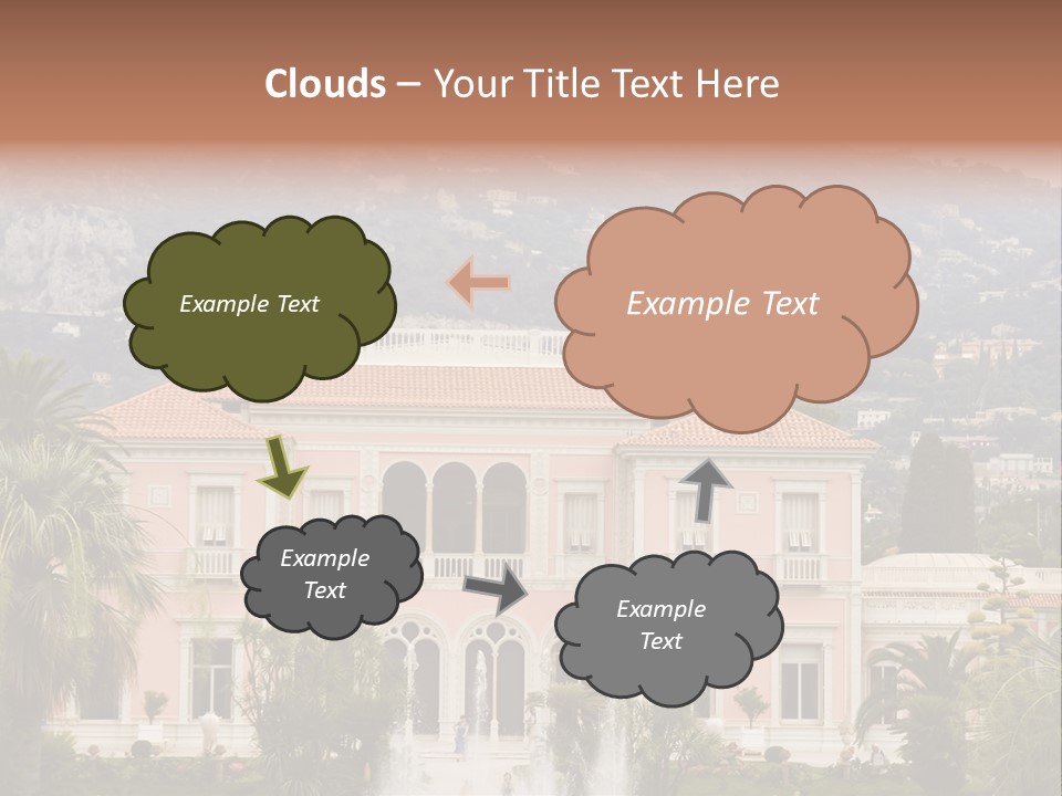 Steps Front Palm PowerPoint Template