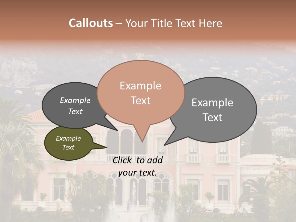 Steps Front Palm PowerPoint Template