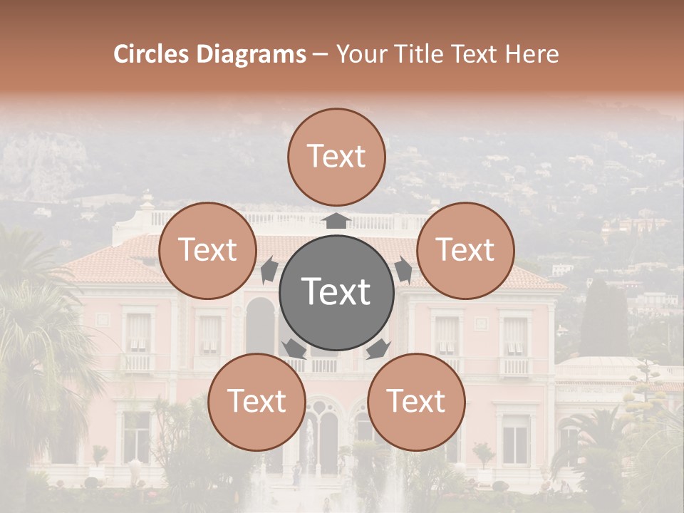 Steps Front Palm PowerPoint Template