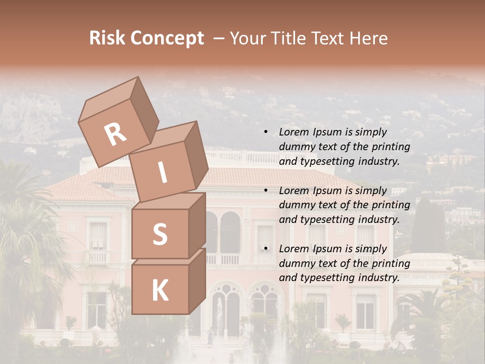 Steps Front Palm PowerPoint Template