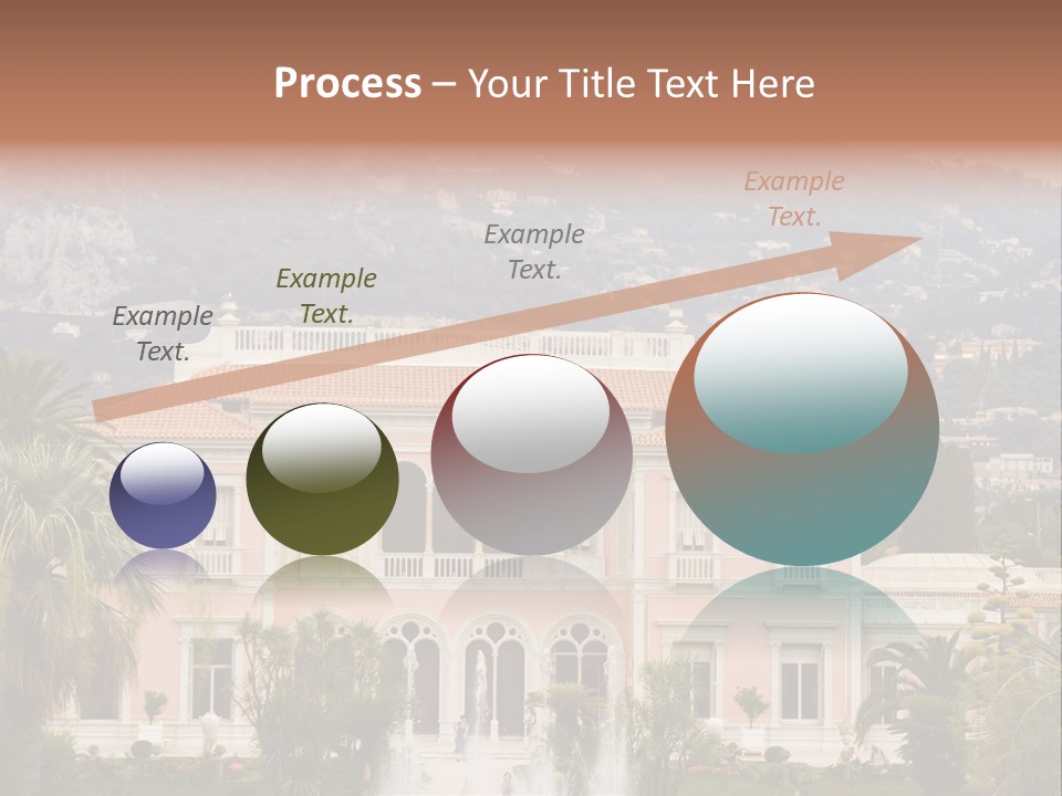 Steps Front Palm PowerPoint Template