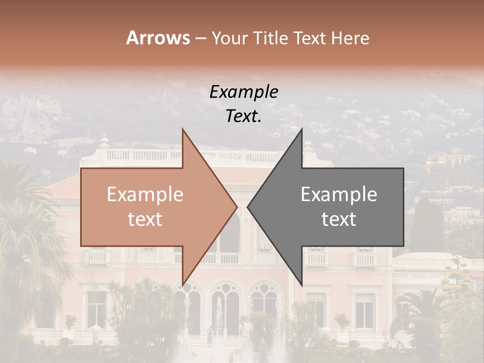 Steps Front Palm PowerPoint Template