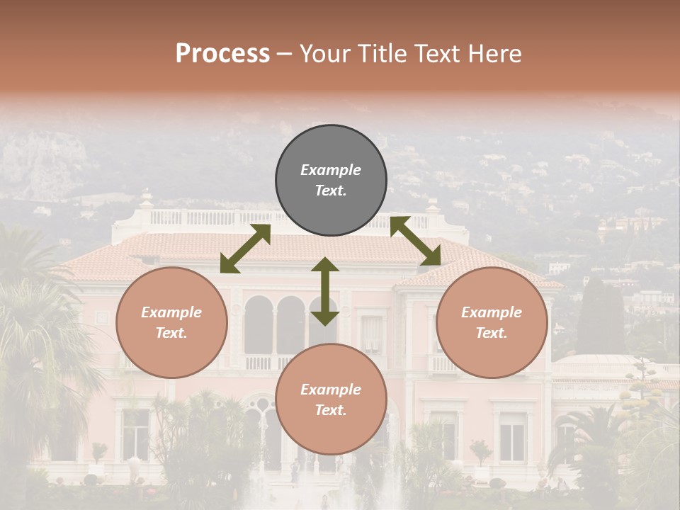 Steps Front Palm PowerPoint Template
