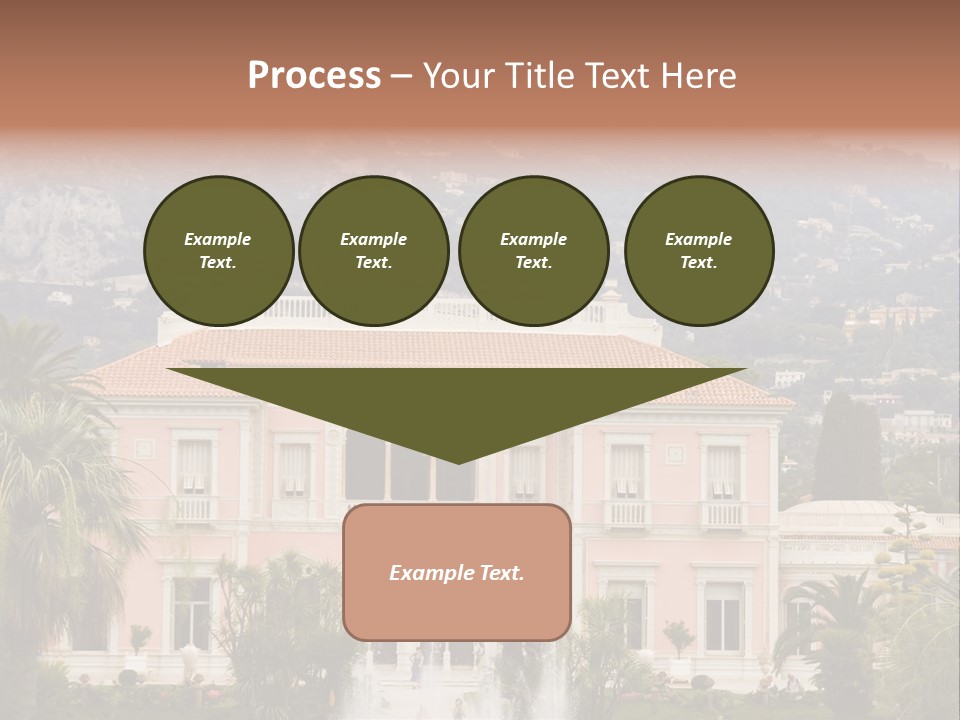 Steps Front Palm PowerPoint Template
