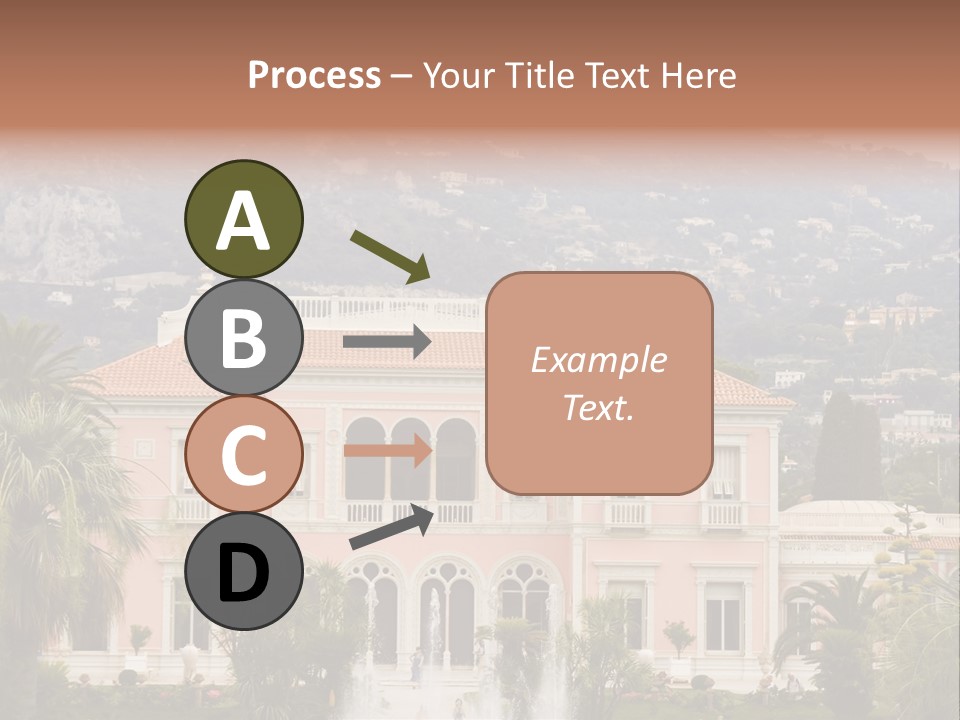 Steps Front Palm PowerPoint Template