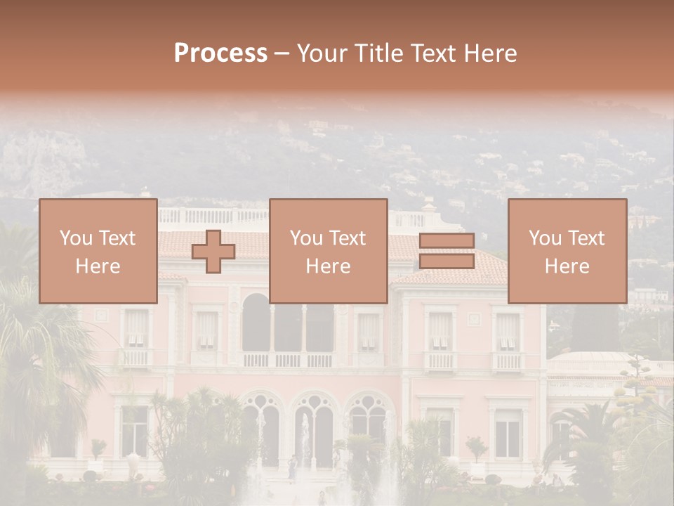 Steps Front Palm PowerPoint Template