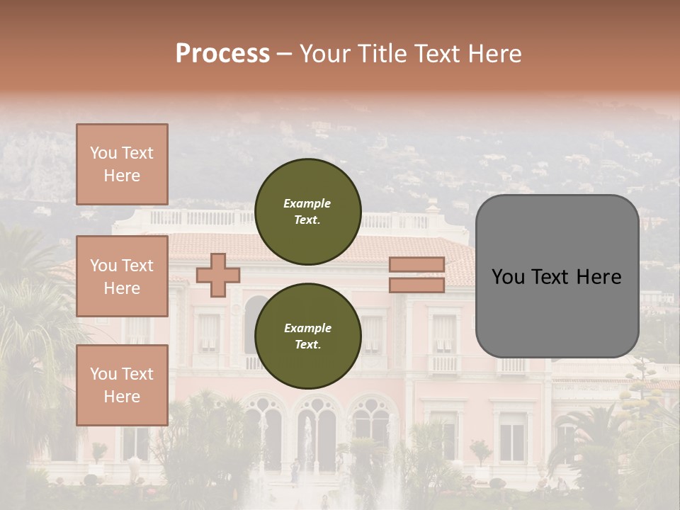Steps Front Palm PowerPoint Template