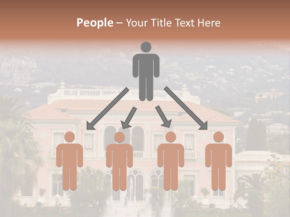 Steps Front Palm PowerPoint Template