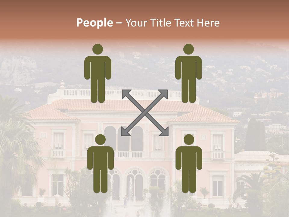 Steps Front Palm PowerPoint Template