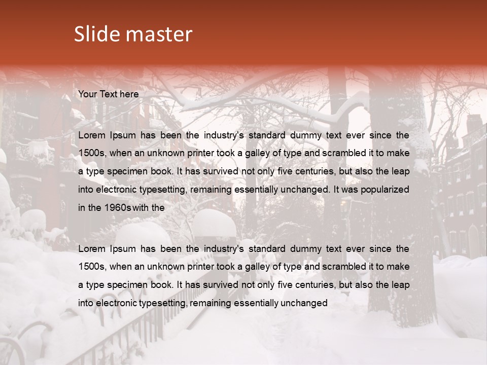 Neighborhood City Old PowerPoint Template