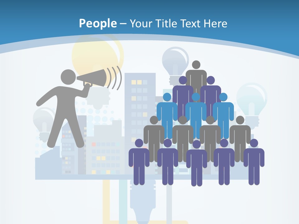 Icon Vector Connect PowerPoint Template