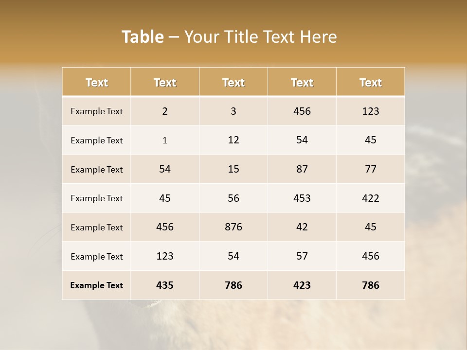 Silverbacked Canid Dog PowerPoint Template