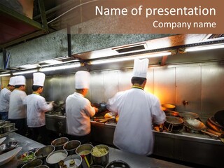 Men Cooking Profession PowerPoint Template