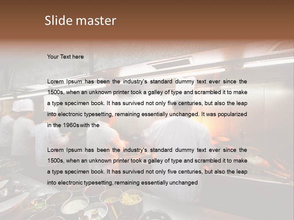 Men Cooking Profession PowerPoint Template