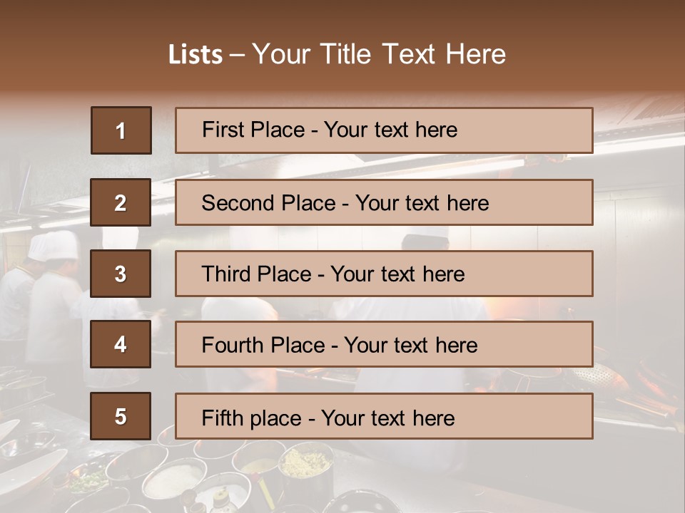 Men Cooking Profession PowerPoint Template