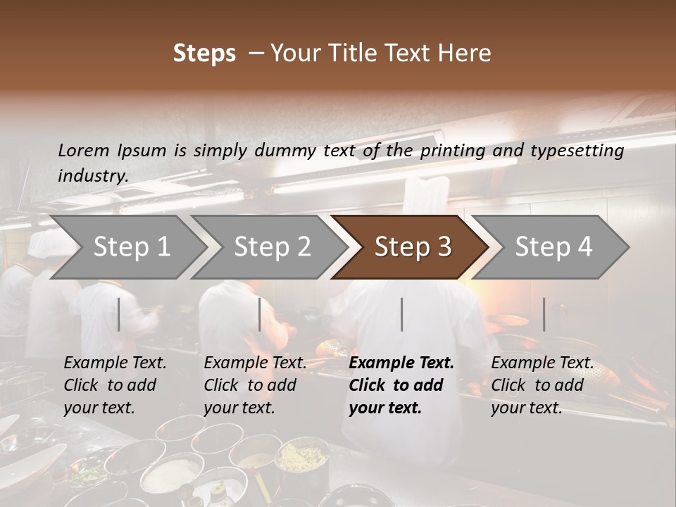 Men Cooking Profession PowerPoint Template