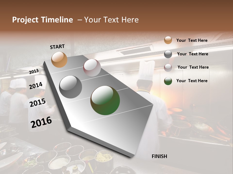Men Cooking Profession PowerPoint Template