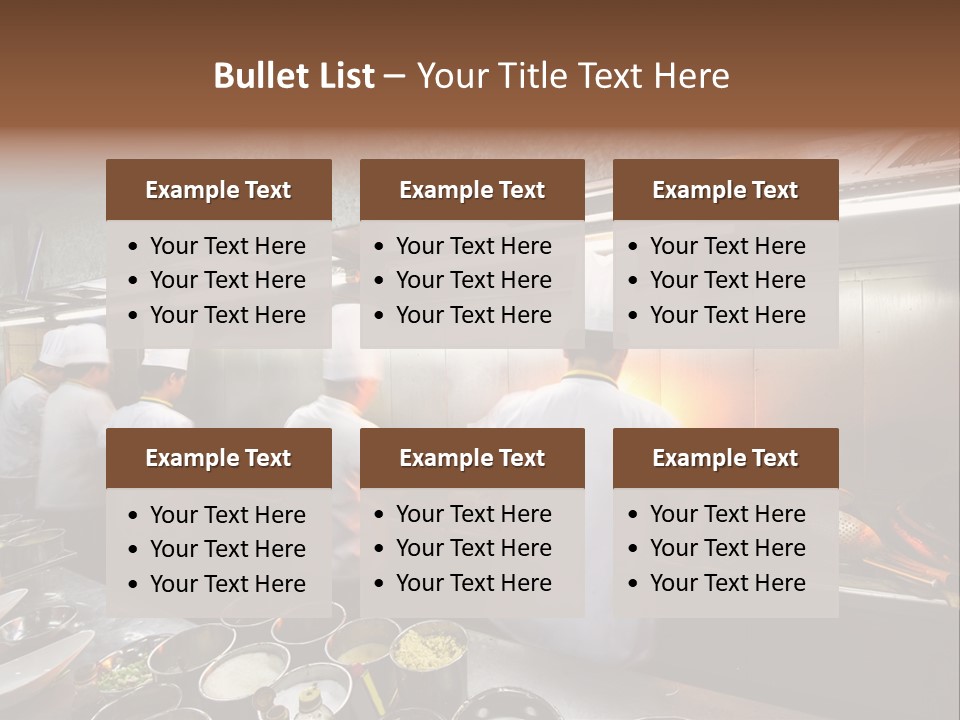 Men Cooking Profession PowerPoint Template