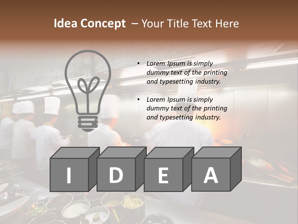 Men Cooking Profession PowerPoint Template