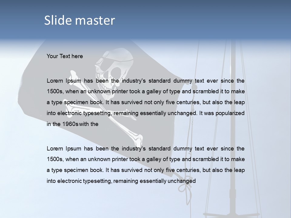 Thief Skull Maritime PowerPoint Template