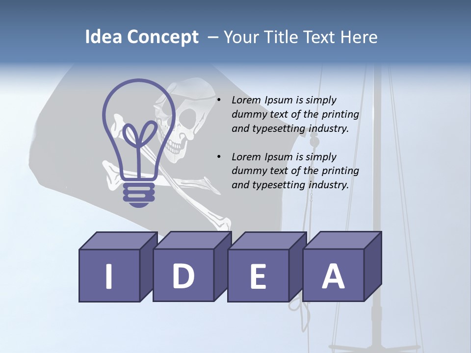 Thief Skull Maritime PowerPoint Template