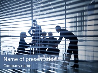 Social Office Phoning PowerPoint Template