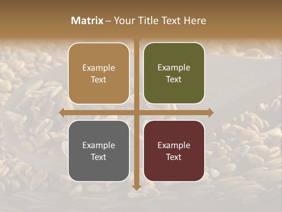 Cereals Zinc Wooden Spoon PowerPoint Template