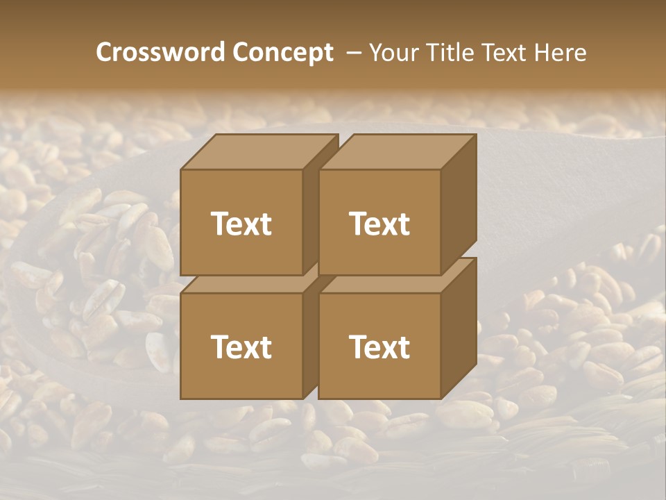 Cereals Zinc Wooden Spoon PowerPoint Template