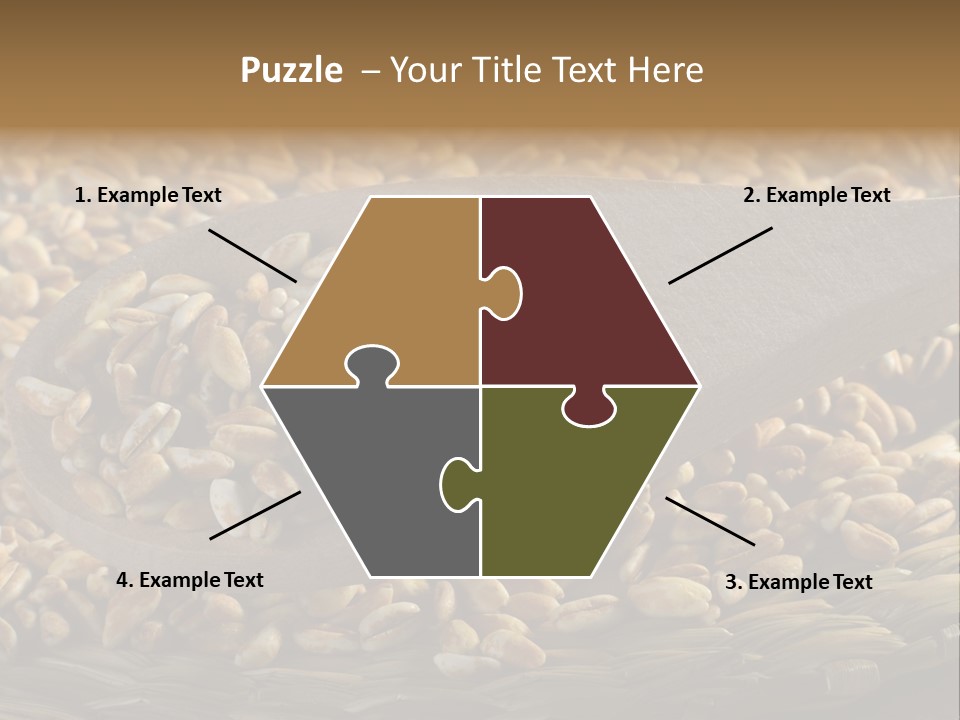 Cereals Zinc Wooden Spoon PowerPoint Template