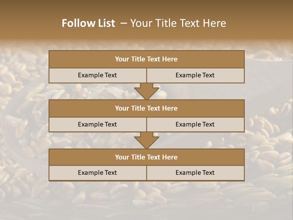 Cereals Zinc Wooden Spoon PowerPoint Template