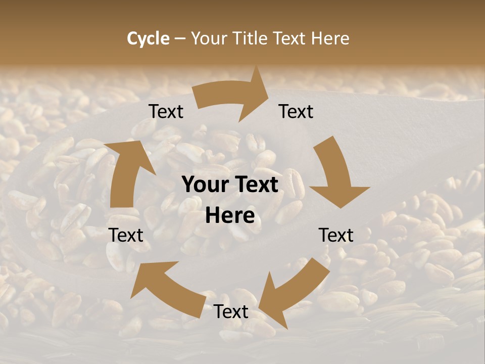 Cereals Zinc Wooden Spoon PowerPoint Template