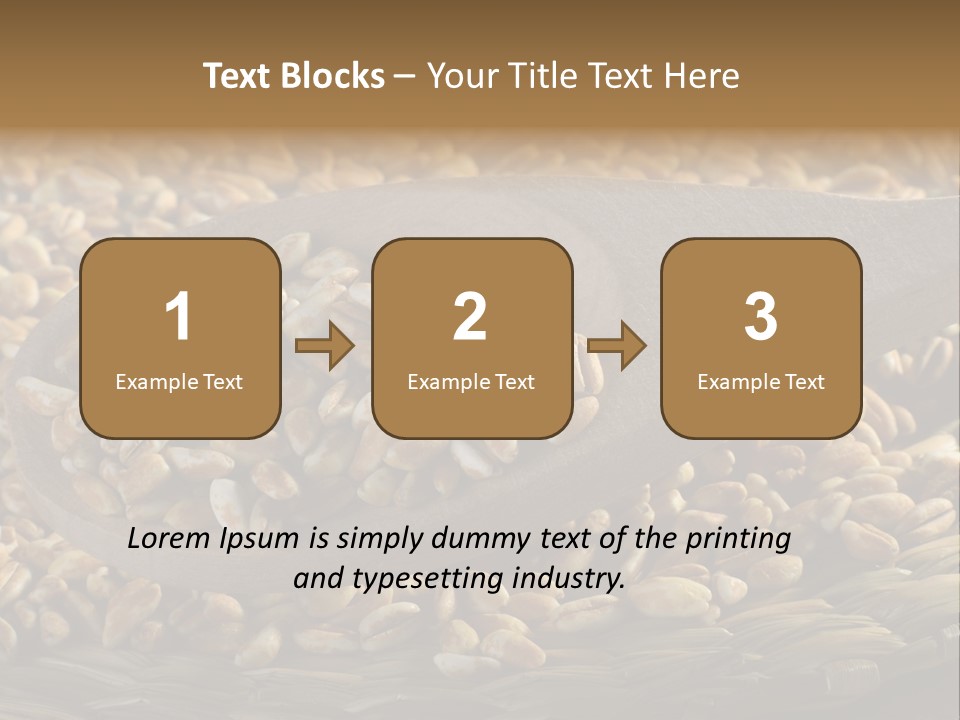 Cereals Zinc Wooden Spoon PowerPoint Template