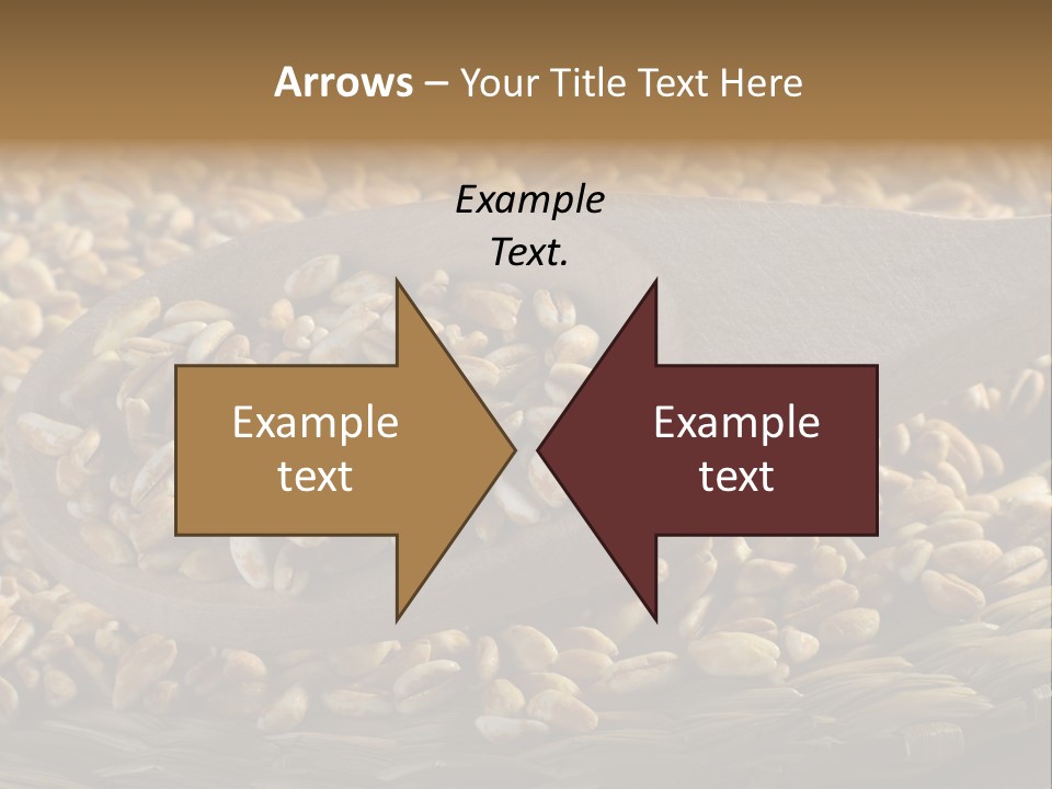 Cereals Zinc Wooden Spoon PowerPoint Template