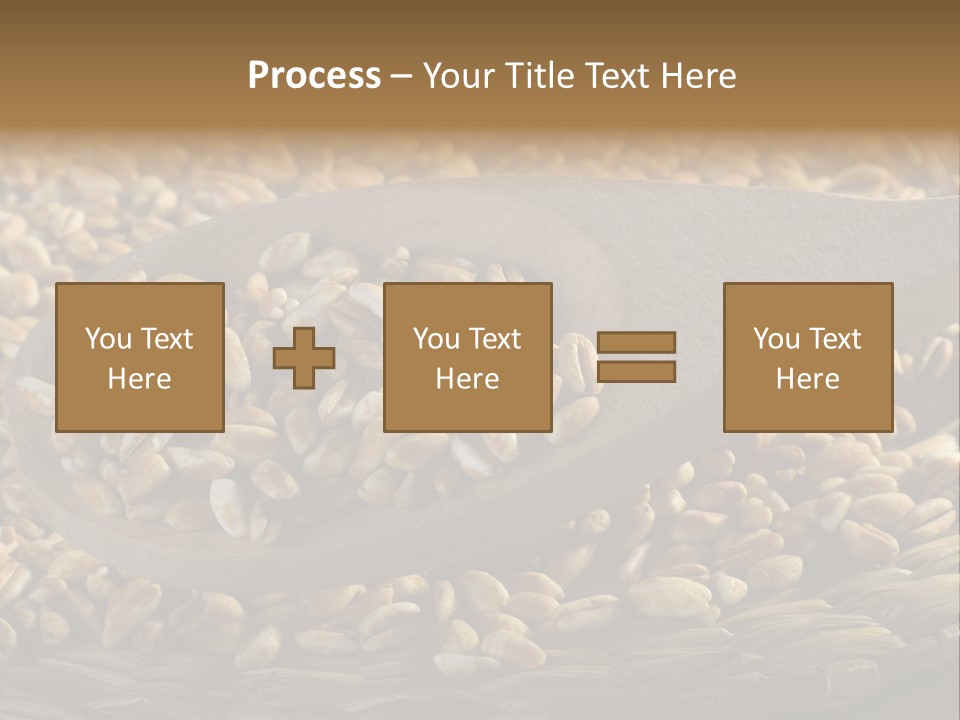 Cereals Zinc Wooden Spoon PowerPoint Template