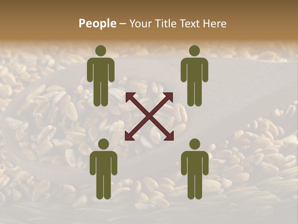 Cereals Zinc Wooden Spoon PowerPoint Template