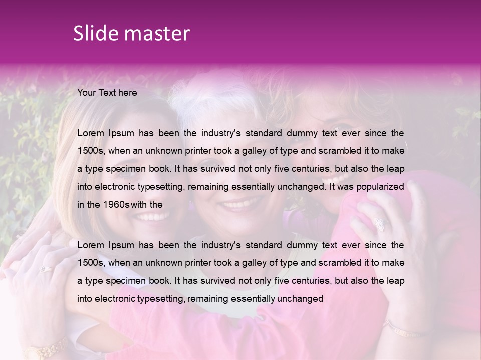 Nana Granddaughter Relationship PowerPoint Template