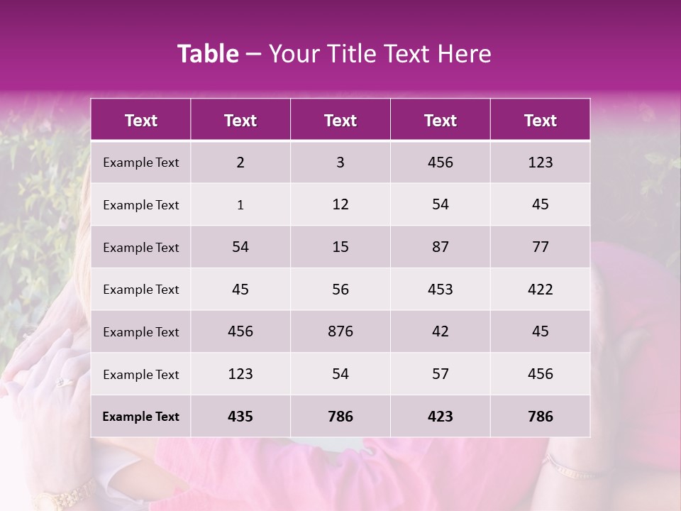 Nana Granddaughter Relationship PowerPoint Template