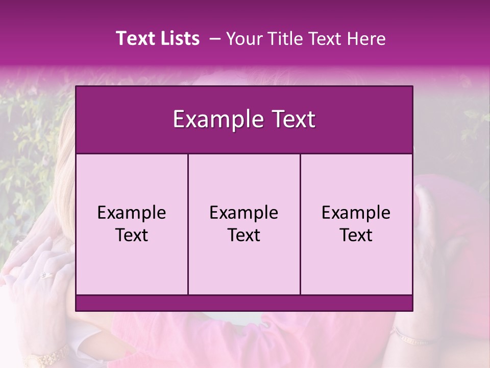 Nana Granddaughter Relationship PowerPoint Template