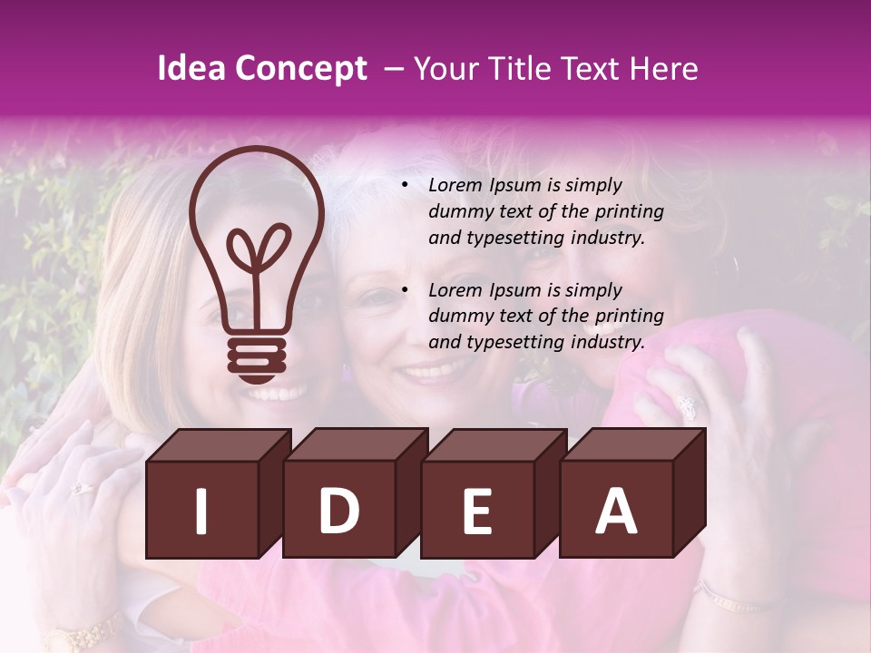 Nana Granddaughter Relationship PowerPoint Template