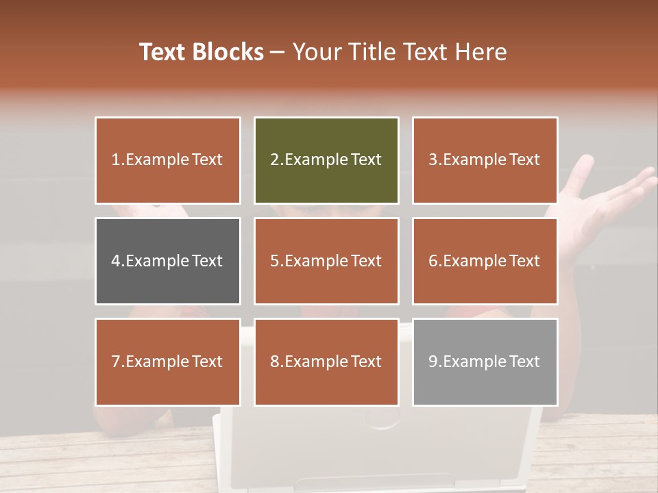 A Man Sitting In Front Of A Laptop Computer PowerPoint Template