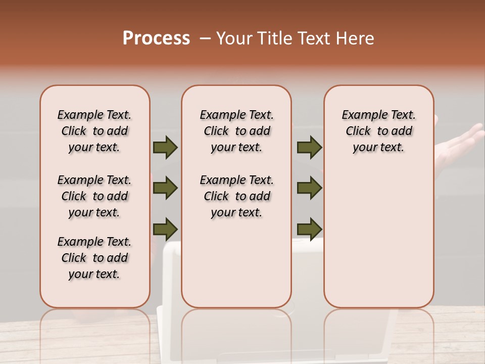 A Man Sitting In Front Of A Laptop Computer PowerPoint Template