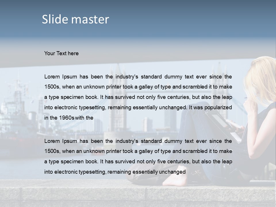 Freeze Ice Remote PowerPoint Template