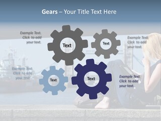 Freeze Ice Remote PowerPoint Template