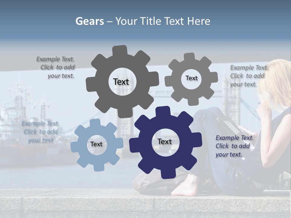 Freeze Ice Remote PowerPoint Template