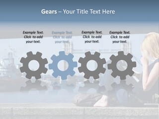 Freeze Ice Remote PowerPoint Template